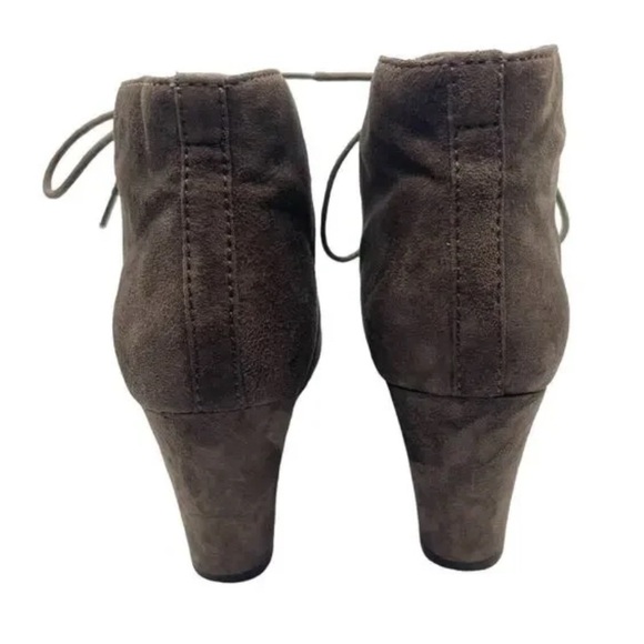 Women’s Suede Wedge Ankle Boots - Picture 4 of 5